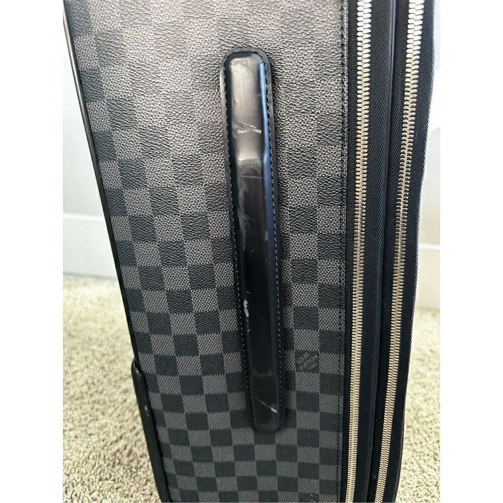 LOUIS VUITTON Pegase Legere 55 Business Graphite Carryon w/ Cover, Dust Bag & Bo